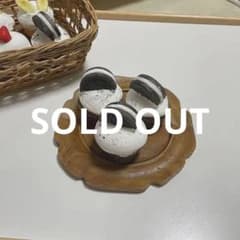 3つset フェイクカップケーキ　フェイクスイーツ　おままごとのサムネイル