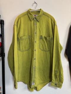 90sLevi's 長袖シャツ イエロー コットン　表記Mサイズのサムネイル