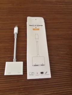 iPhone hdmi変換ケーブル i-Phone テレビに映すのサムネイル