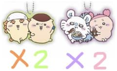 一番くじ　ちいかわ　G賞　ラバーコレクション　チャーム　4点セット♪のサムネイル