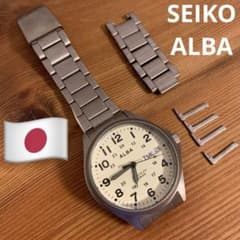 セイコーALBA VJ53-KKF0 TITANIUM メンズ カレンダー付き - メルカリ