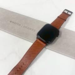 HERMES純正レザーバンド付 Apple Watch series8 45mm - メルカリ