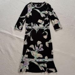 LEONARD 花柄 七分袖 ひざ丈ワンピース 34 - メルカリ