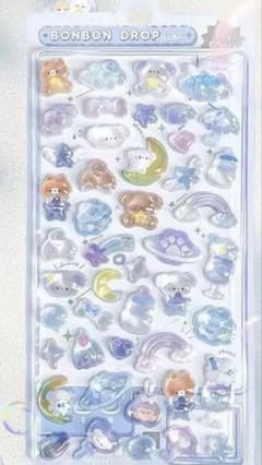 シール　2枚「雲」のサムネイル