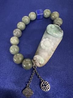 天然石ジェイド ラピスラズリ ブレスレット翡翠のサムネイル