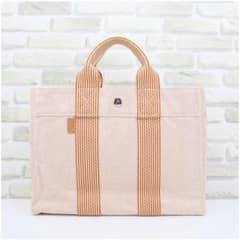 エルメス ニューフールトゥ PM オレンジ キャンバス トートバッグ PX-A エルメス ニューフールトゥ PM オレンジ キャンバス トートバッグ PX-A