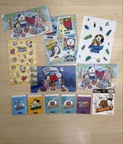 [Assorted Set] BT21 Clear File, Memo Pad, Stickers