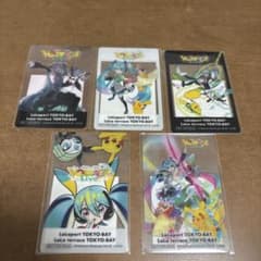 ポケモン 初音ミク ポケミクライブ ららぽーと 特典 クリアカード 全5