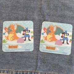 極楽湯×ぽこあポケモン　コースター　リザードン　ルカリオ　メタモンのサムネイル