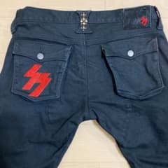 スカルフライト SS PANTS type2 ブラックハードピケ ブーツカット)のサムネイル