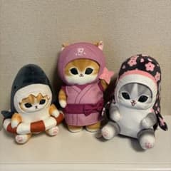 mofusand モフサンドぬいぐるみセット（桜満開・忍者・浮き輪でエンジョイ）
