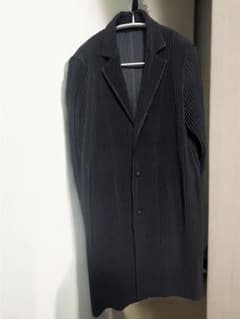 未使用 ISSEYMIYAKE サイズ2オムプリッセ プリーツジャケットブラック