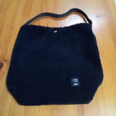 HeM ボア トートバッグ ブラックのサムネイル