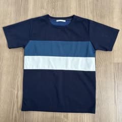 【ikka】Tシャツ ネイビー系 Mのサムネイル