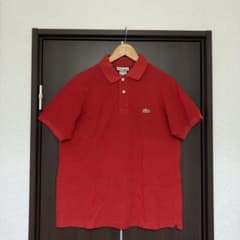 80s ~ 90s LACOSTE ポロシャツ レッド 5 FRANCE製 - メルカリ