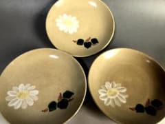 皿【千家十職】永楽善五郎（即全）造 都をどり 団子皿 3客 菓子皿