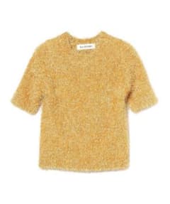 Ray BEAMS / フェザーヤーン ハーフスリーブ クルーネック ニットのサムネイル