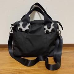 美品イアパピヨネ 樹脂パーツトートバッグ ダルメシアン 2way