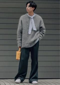 STERNBERG/アルパカクルーネックニット POのサムネイル