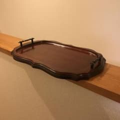 【小田原漆器】くぼさわ社 お盆 トレイ 昭和レトロ 大正ロマンのサムネイル