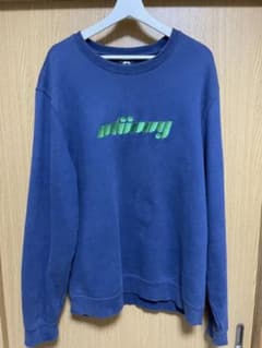 stussy スウェット　ブルー　刺繍のサムネイル