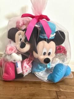 Disney ミッキー＆ミニー ぬいぐるみ 電報セットのサムネイル