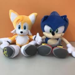 タグ付き ソニック テイルス ぬいぐるみ 2点セット ※ばら売り不可