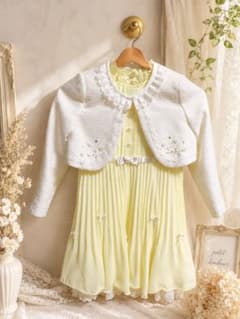 キッズドレス イエロー ボレロ付き 発表会 結婚式のサムネイル
