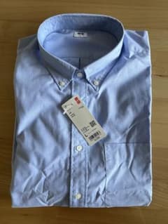 【新品未使用タグ付】UNIQLO EFCブロードシャツ Lサイズ 64BLUEのサムネイル