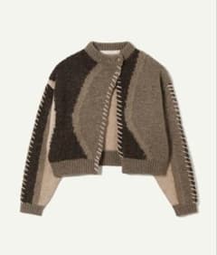 leinwande Intarsia Patctwork cardiganのサムネイル