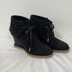 LOUIS VUITTON【ヴィトン】ウェッジヒール＊ショートブーツ - メルカリ