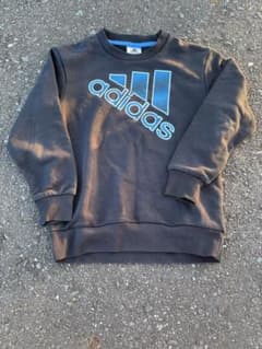 adidas キッズ トレーナー ブラック 130のサムネイル