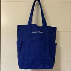 新品非売品☆DEAN&DELUCA 鮮やかなブルーがかわいいコットントート 