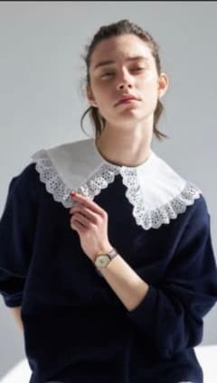 【美品】THE SHINZONE つけ襟 ホワイト レースのサムネイル