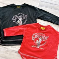 Curious George おさるのジョージ Tシャツ　2色セットのサムネイル