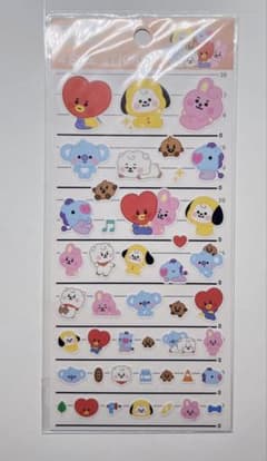 BTS BT21 4 SIZE STICKER シールのサムネイル