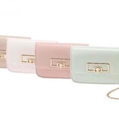 【新品】【JUSGLITTY】カラーミニチェーンBag（White）のサムネイル