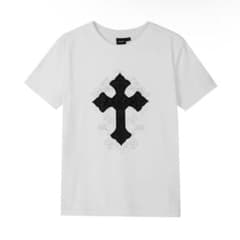 即日発送　AAKAM CROS2 ハーフトップ 半袖Tシャツ 白 S
