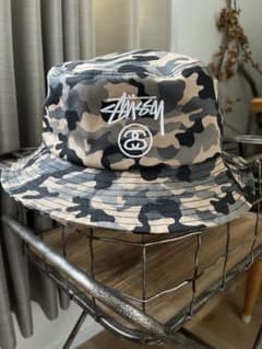 Stussy カモフラージュ柄 バケットハット - メルカリ