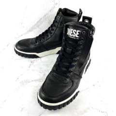 ✨極美品✨ DIESEL レースアップ サイドジップスニーカー 黒 25.5 ✨極美品✨ DIESEL レースアップ サイドジップスニーカー 黒 25.5