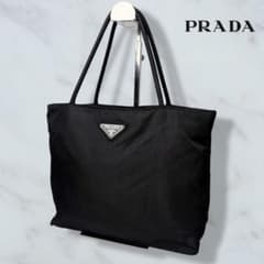 051 美品 PRADA ハンドバッグ トートバッグ 肩掛け 黒 i2 - メルカリ