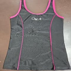 Chacott 新体操用 ノースリーブトップ ブラック ピンク サイズ140