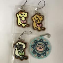 고양이 아츠메 고무 스트랩 4 점 세트