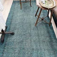 【訳アリ】トルコ ヴィンテージラグ A102 レア インディゴブルー レッド 訳アリ】トルコ ヴィンテージラグA114超大判 ターコイズブルー