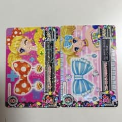 アイカツ カード オレンドットリボンなど2枚セットのサムネイル