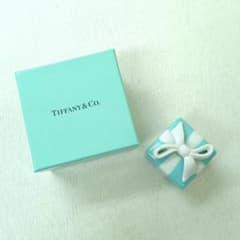 ティファニー ミニ ジュエリーケース 陶器 ブルー Tiffany - メルカリ