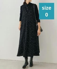 BEARDSLEY ドットツイードフレアーワンピース BEARDSLEY (ビアズリー)ドットツイードフレアーワンピース（サイズ0