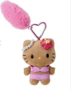 日焼けキティ ぬいぐるみマスコット ピンクファー　GALのサムネイル