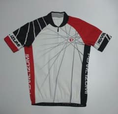 PEARL IZUMI サイクルジャージ 半袖 ホワイト レッド ブラック L