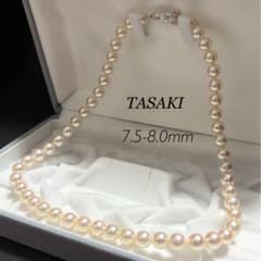 K14WG】大珠 TASAKI アコヤ真珠 ネックレス 8.0 パール テリ強 - メルカリ